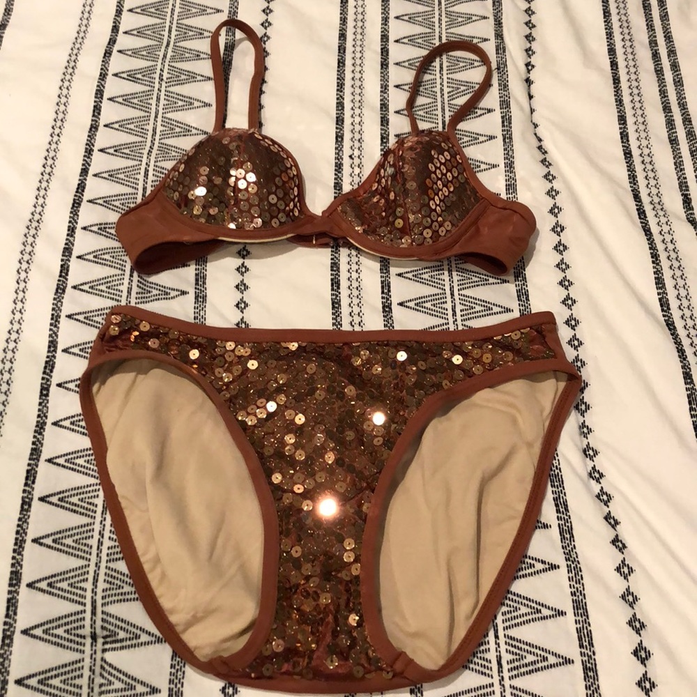Newport News sequin swimsuit